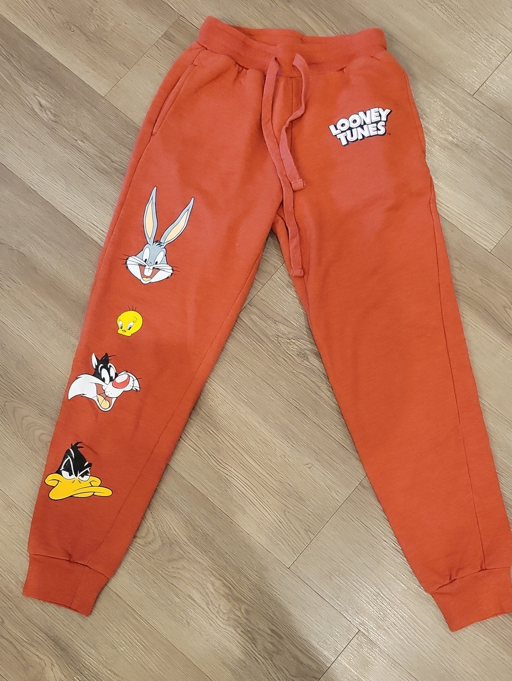 Like New Vintage Looney Tunes Burnt Orange Jogger Swearpants